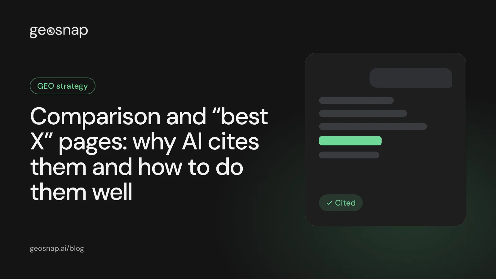 Article cover: an AI answer with a ranked list of options, where your brand is highlighted among the cited sources