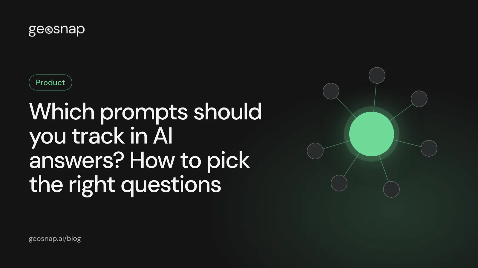 Article cover: a network of questions put to AI linked to a brand, with the cited sources around it