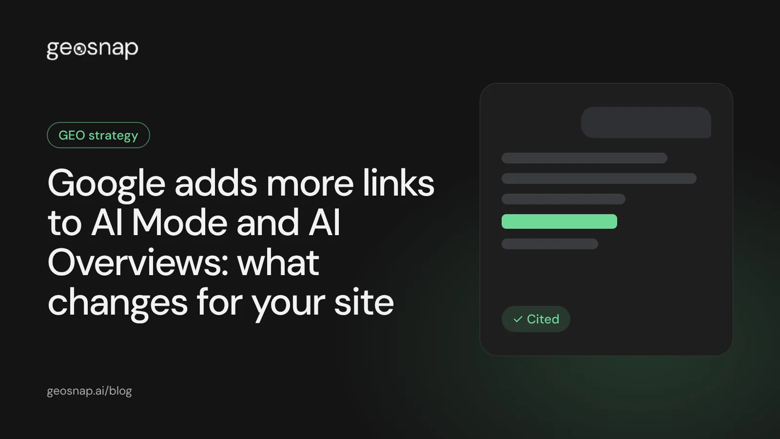 Article cover: a Google AI answer with highlighted inline links and an official page section at the top