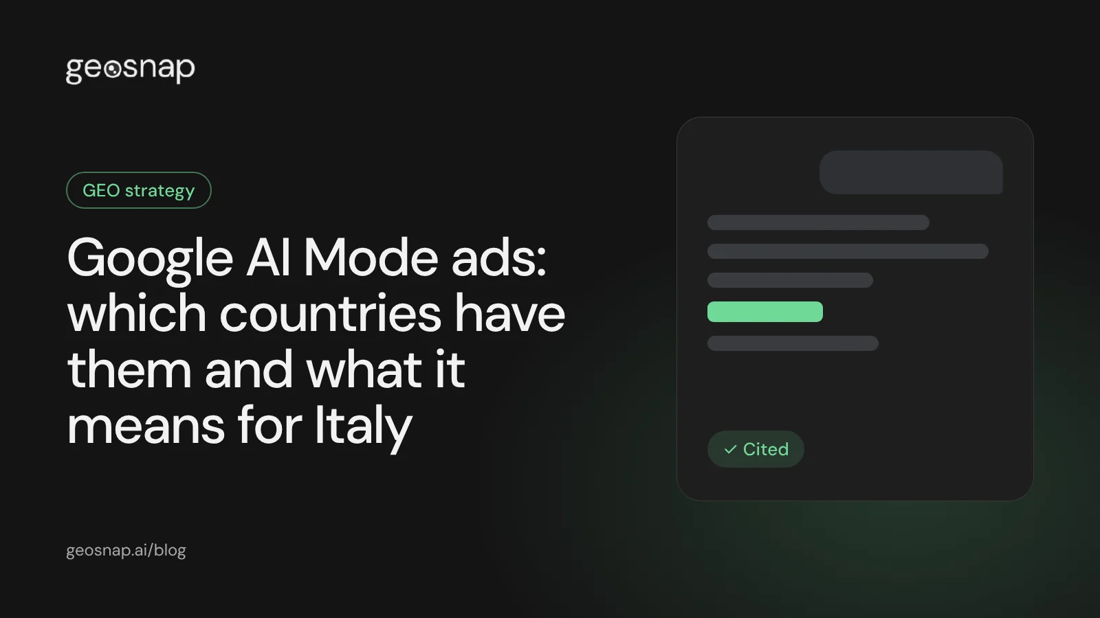 Cover: Google AI Mode ads: which countries have them and what it means for Italy