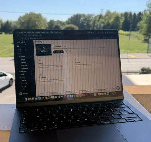 Geosnap open on David Evangelista's laptop